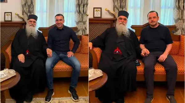 Fostul ministru Bogdan Ivan și Alexandru Rogobete, pelerinaj și reflecții la Muntele Athos