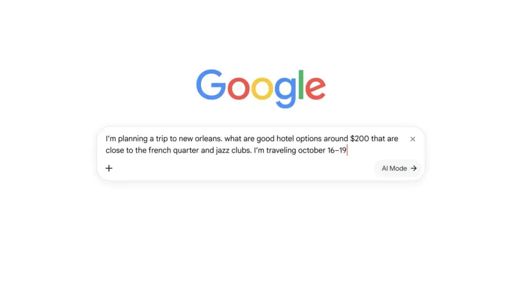 Google lansează instrumentul de rezervare hotelieră în AI Mode: căutare și rezervare prin conversație naturală