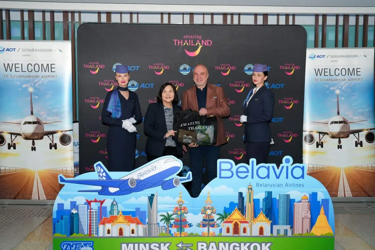 Belavia deschide rute directe Minsk–Bangkok și Phuket