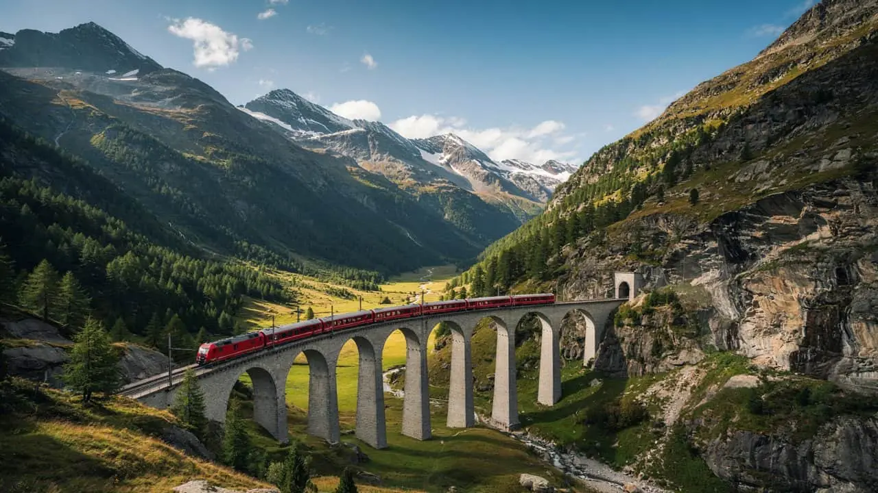 Elveția și Italia Bernina Express prezintă spectacolul din Alpi, înregistrate și înregistrate de UNESCO: Tot ce trebuie