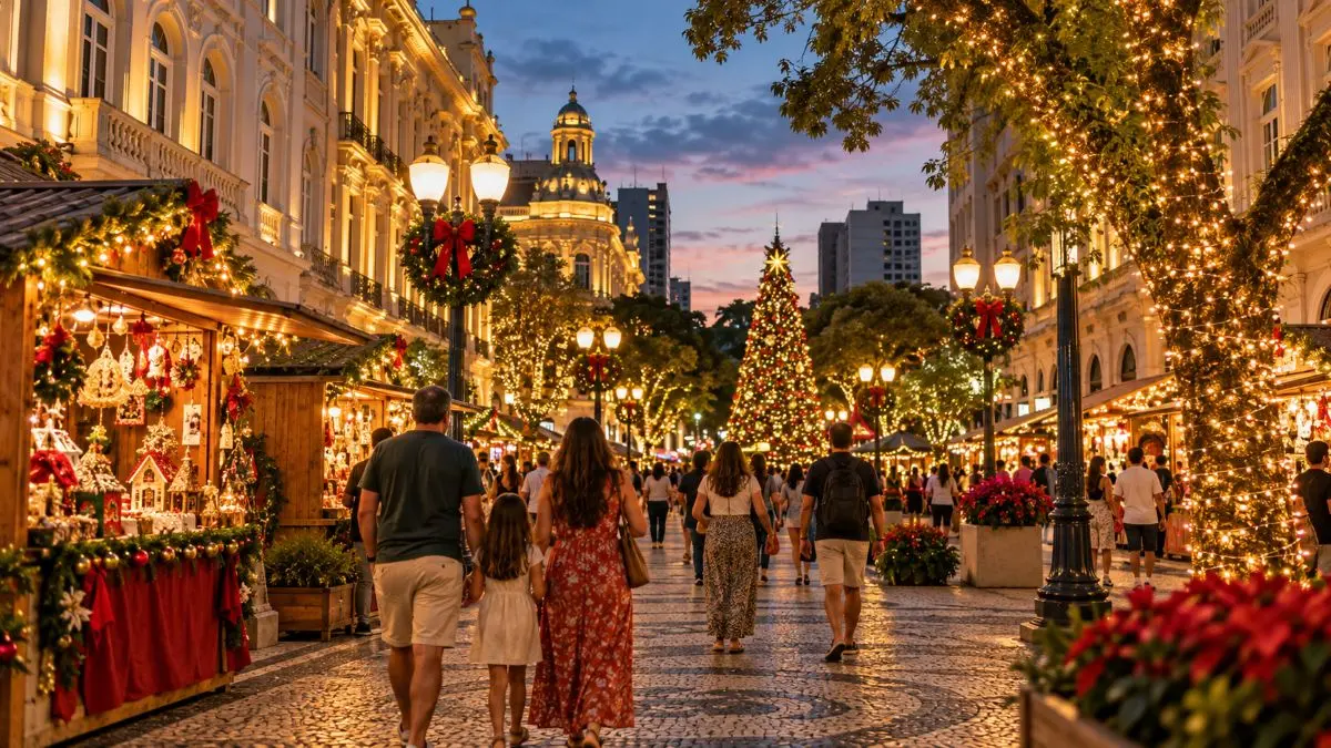 Curitiba organizează un weekend de Crăciun gratuit pentru turiștii care vizitează orașul