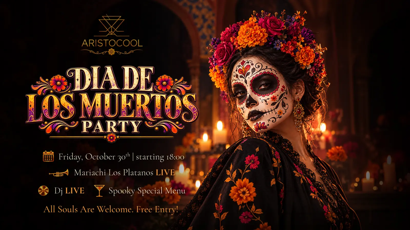 Un gust al Mexicului în București: Día de los Muertos la Aristocool