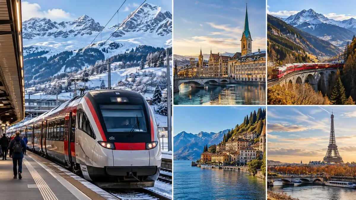 Elveția și Austria, incluse în topul destinațiilor feroviare pe fondul scumpirii biletelor