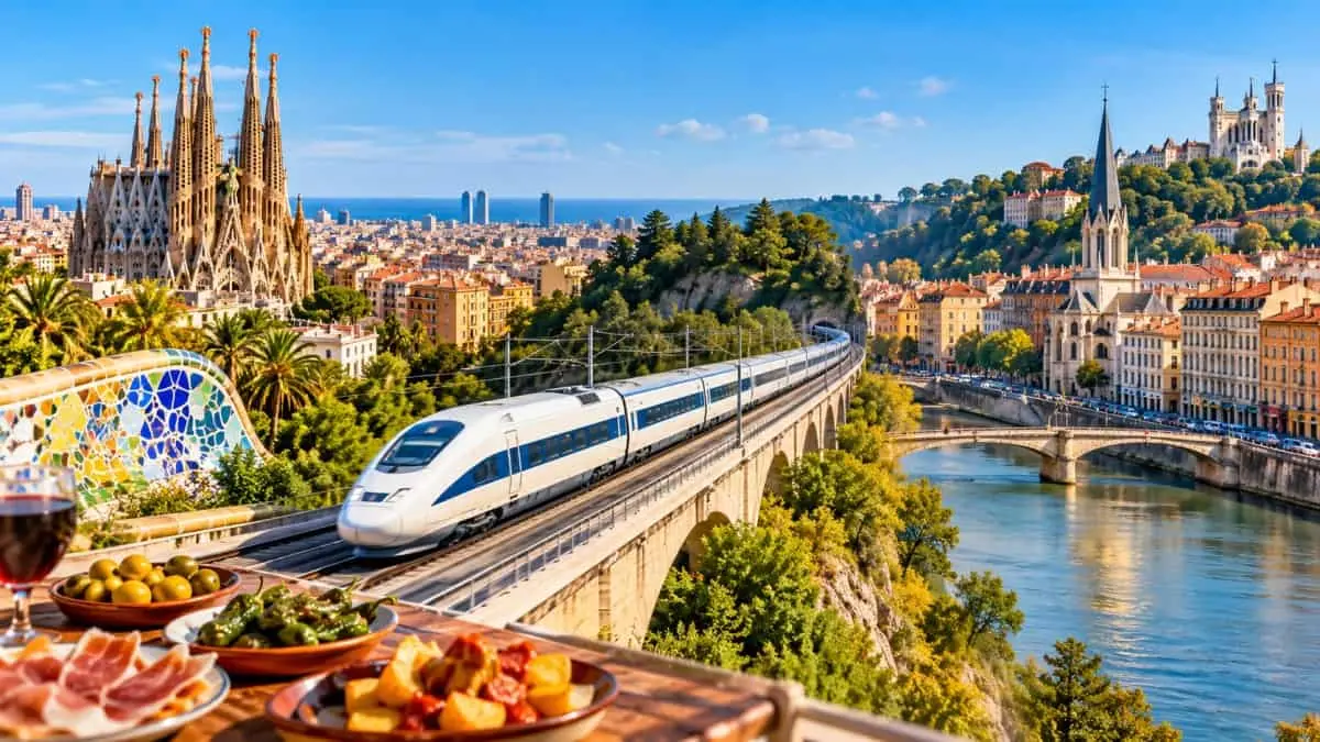 Tren de mare viteză între Barcelona și Lyon lansat de Spania și Franța
